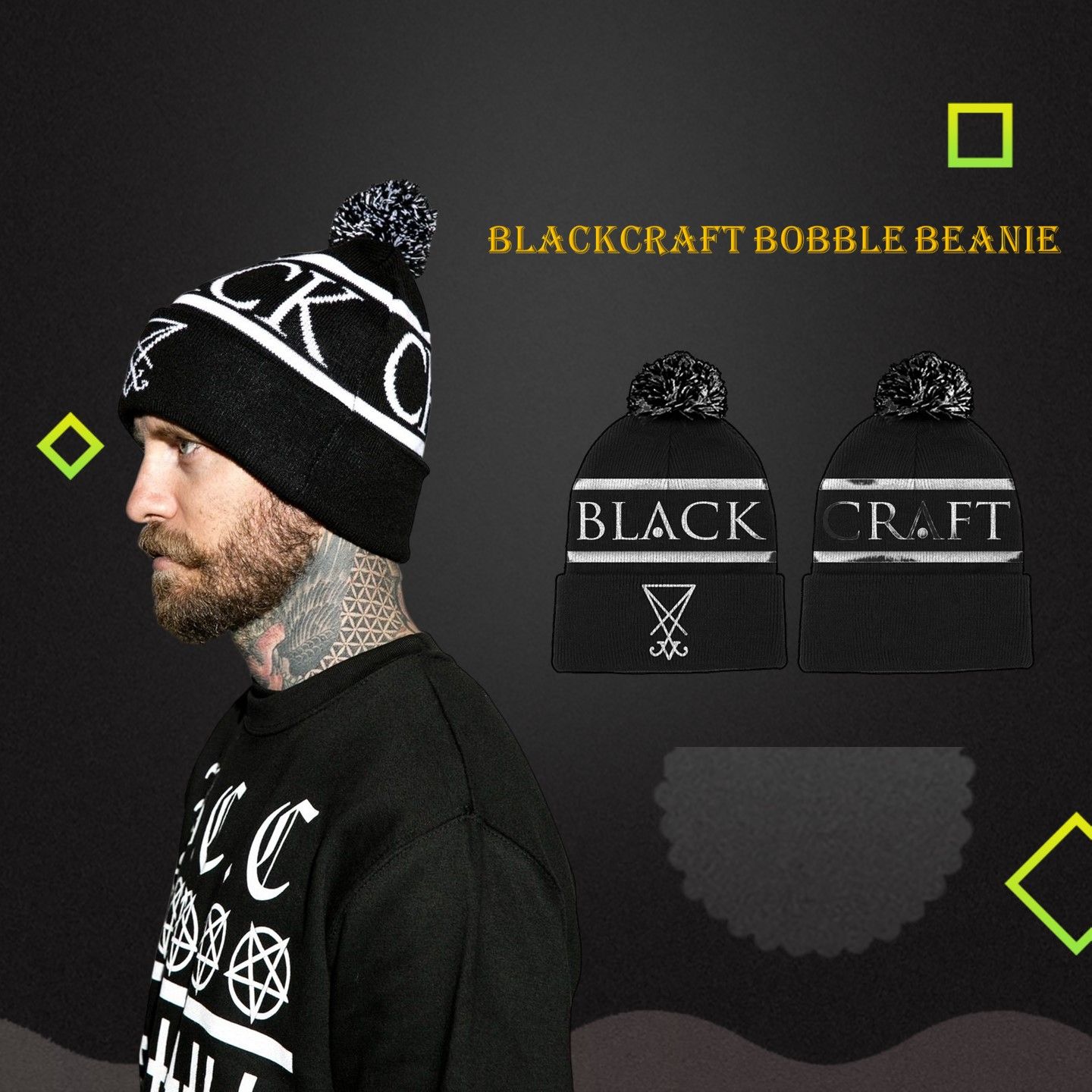 Blackcraft Bobble Beanie